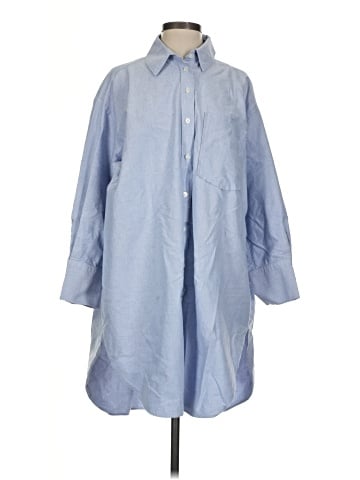 Zara 3/4 Sleeve Button-Down Shirt (view 1)