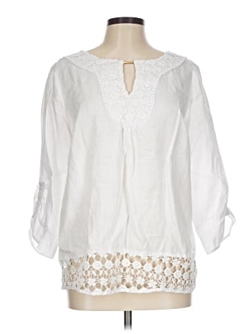 August Silk 3/4 Sleeve Blouse (view 1)