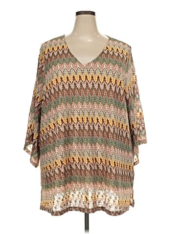 Catherines 3/4 Sleeve Blouse (view 1)