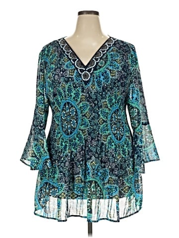 Catherines 3/4 Sleeve Blouse (view 1)