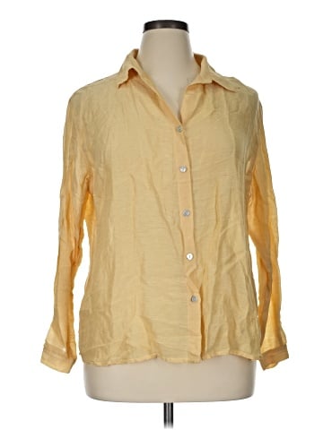 Chico's 3/4 Sleeve Button-Down Shirt (view 1)