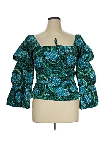 Porridge 3/4 Sleeve Blouse (view 1)