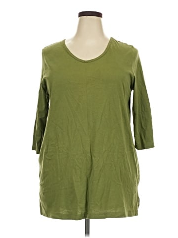 Woman Within 3/4 Sleeve T-Shirt (view 1)
