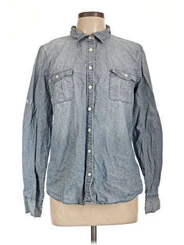 J.Crew Factory Store Long Sleeve Button-Down Shirt (view 1)