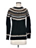 Talbots Chevron-herringbone Argyle Fair Isle Graphic White Black Pullover Sweater Size XS - photo 1