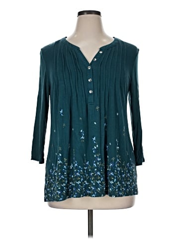 Croft & Barrow 3/4 Sleeve Blouse (view 1)