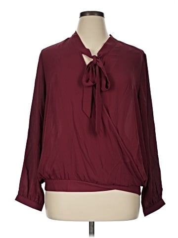 NY Collection Long Sleeve Blouse (view 1)