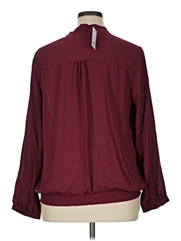 NY Collection Long Sleeve Blouse (view 2)