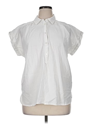 Ann Taylor LOFT Outlet Short Sleeve Blouse (view 1)