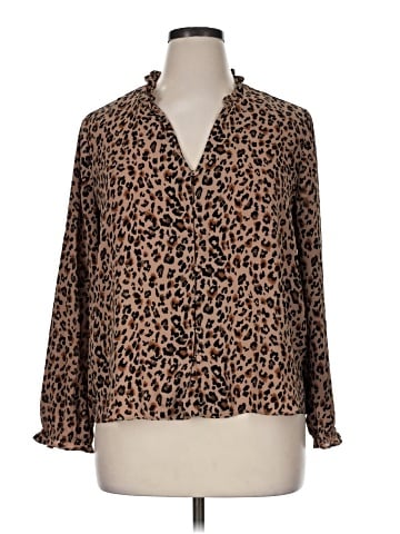 J.Crew Factory Store Long Sleeve Blouse (view 1)