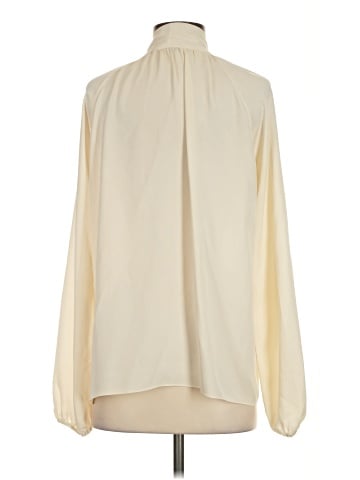 Theory Long Sleeve Silk Top (view 2)