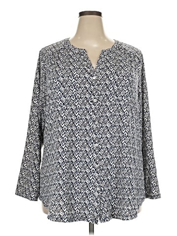 Roz & Ali 3/4 Sleeve Blouse (view 1)