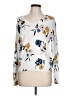 Daniel Rainn Floral White Ivory Pullover Sweater Size L - photo 1