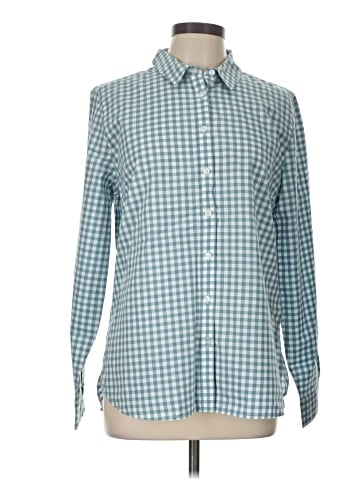 Garnet Hill Long Sleeve Button-Down Shirt (view 1)