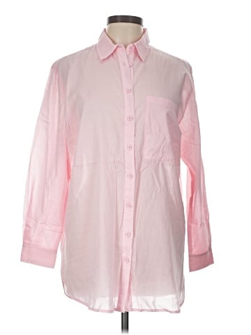 Garnet Hill 3/4 Sleeve Button-Down Shirt (view 1)