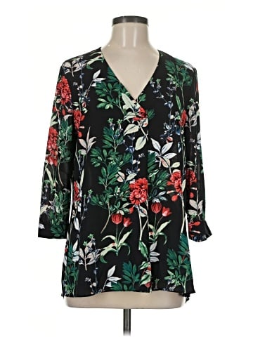 Rose + Olive 3/4 Sleeve Blouse (view 1)