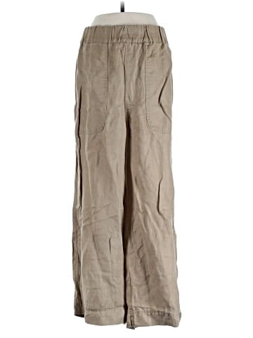 Madewell Linen-Blend Huston Pull-On Crop Pants (view 1)