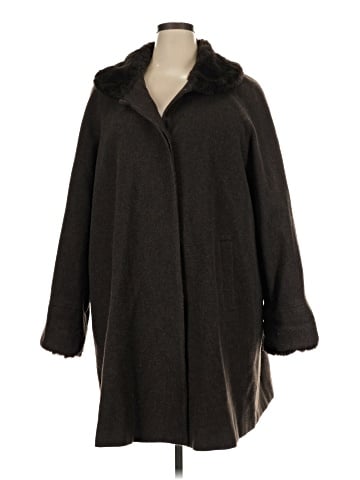 Albert Nipon Wool Coat (view 1)