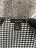 Halogen 100% Polyester Houndstooth Gray Black Long Sleeve Blouse Size M - photo 7