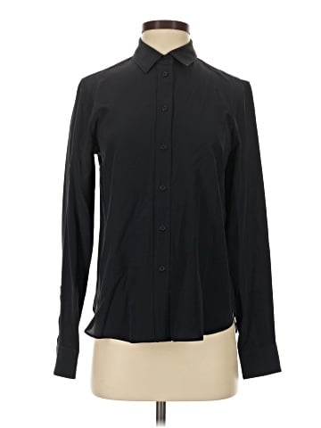 Nili Lotan Long Sleeve Silk Top (view 1)