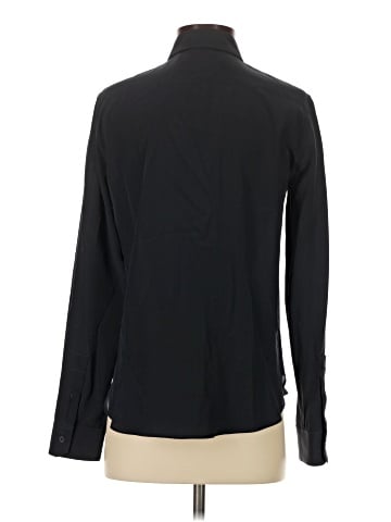 Nili Lotan Long Sleeve Silk Top (view 2)