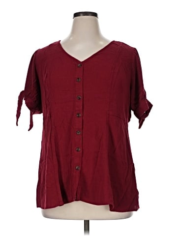 Torrid Short Sleeve Button-Down Shirt (view 1)