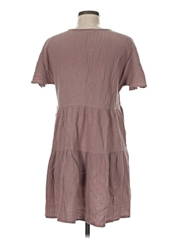 Madewell Lightspun Popover Tiered Mini Dress (view 2)