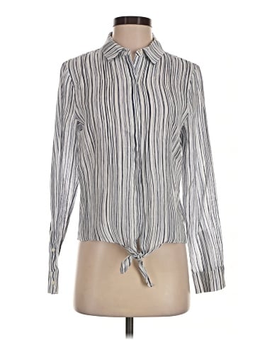 Ecru Long Sleeve Blouse (view 1)