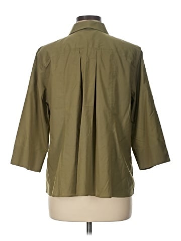 Chico's 3/4 Sleeve Button-Down Shirt (view 2)
