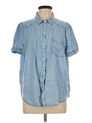 Jane and Delancey Short Sleeve Button-Down Shirt (view 1)