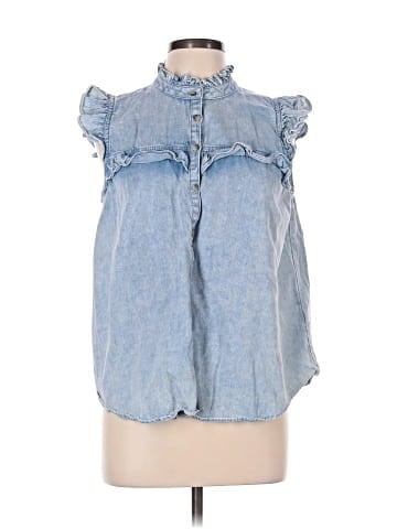 Entro Sleeveless Button-Down Shirt (view 1)