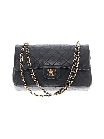 Chanel Vintage Leather Double Flap Shoulder Bag (view 1)