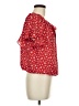 Max Studio 100% Polyester Red Short Sleeve Blouse Size M - photo 4