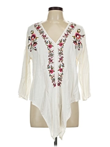 Entro 3/4 Sleeve Blouse (view 1)