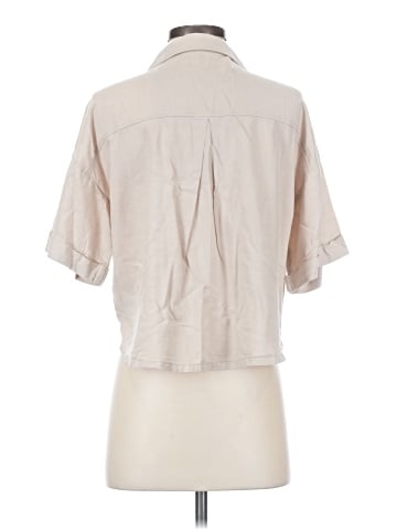 Zara 3/4 Sleeve Button-Down Shirt (view 2)