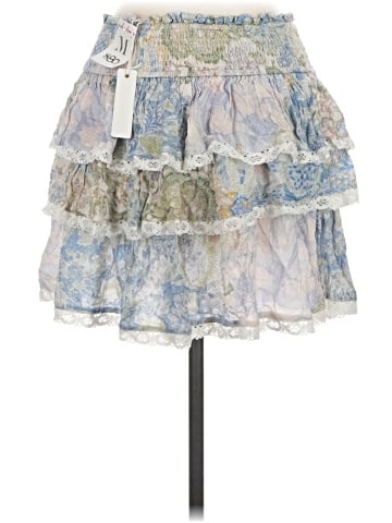 Olivaceous Denim Skirt (view 2)