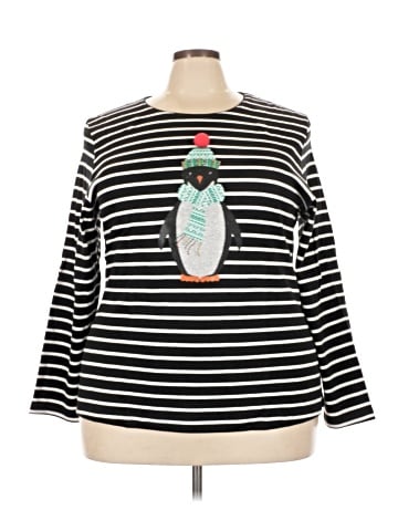 Karen Scott Long Sleeve Top (view 1)