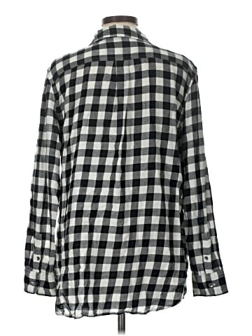Chaps 3/4 Sleeve Button-Down Shirt (view 2)