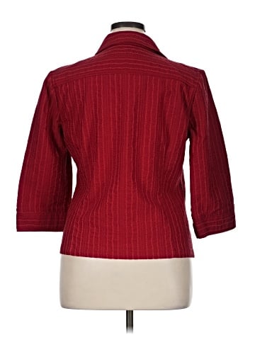 Christopher & Banks 3/4 Sleeve Button-Down Shirt (view 2)