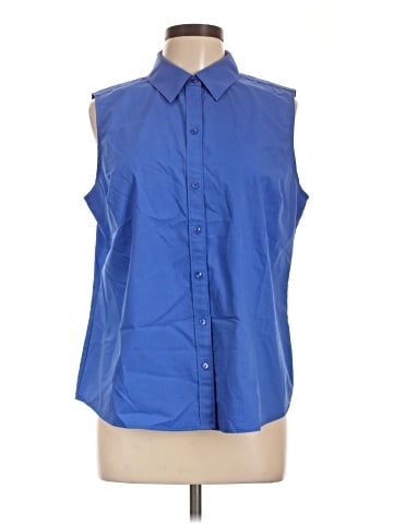 Liz Claiborne Sleeveless Button-Down Shirt (view 1)