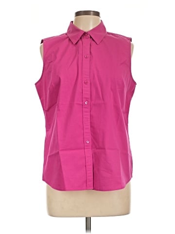 Liz Claiborne Sleeveless Button-Down Shirt (view 1)