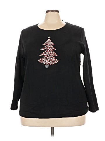 Karen Scott Long Sleeve Top (view 1)