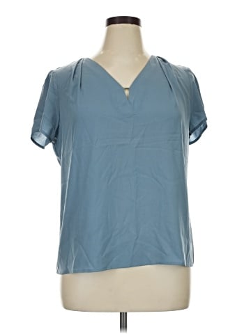 Calvin Klein Short Sleeve Blouse (view 1)