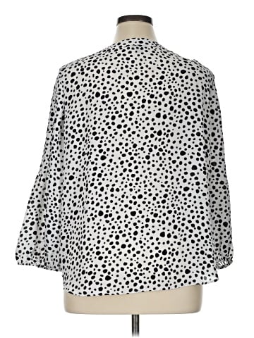 Ann Taylor Factory 3/4 Sleeve Blouse (view 2)