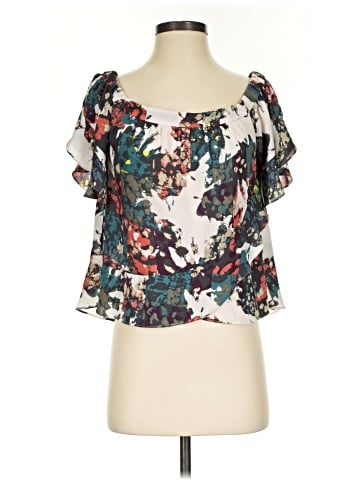 BCBGMAXAZRIA Short Sleeve Blouse (view 1)