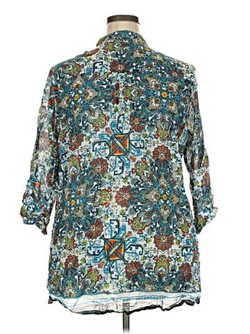 Magazine 3/4 Sleeve Blouse (view 2)