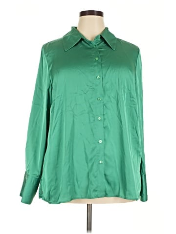 ELOQUII Long Sleeve Blouse (view 1)