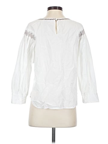 Madewell Embroidered Poplin Balloon-Sleeve Top (view 2)