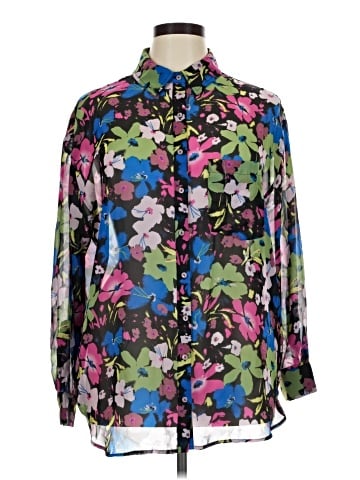 Bar III Long Sleeve Blouse (view 1)