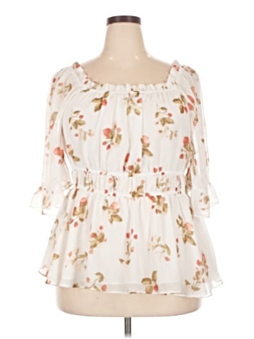 Cato 3/4 Sleeve Blouse (view 1)